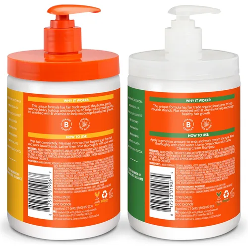 Vista 10 de Cantu Champú y acondicionador con manteca de karité para cabello natural, 25 onzas líquidas (paquete de 2)