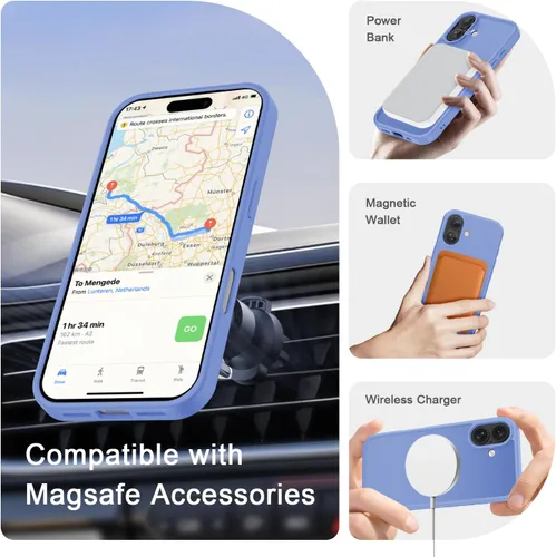 Vista 645 de Funda para Google Pixel 10 Pro XL, cubierta magnética mate, color negro Fit for MagSafe, Screen Protector included, Shockproof Military Grade