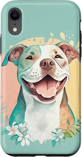 Vista 25 de Pit Bull - Carcasa para iPhone 17, diseño artístico de Pitbull para mujer