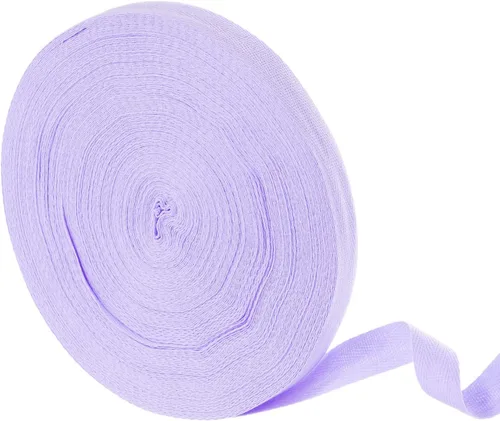 Vista 93 de uxcell Cinta de sarga de algodón de 50 yardas, cinta de espiga de 3/8 pulgadas para coser ropa, manualidades (azul)