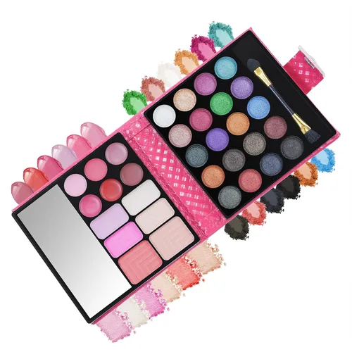 Vista 7 de FantasyDay Juego de regalo de maquillaje todo en uno Kit completo de maquillaje para mujeres, paquete esencial de iniciación incluye 20 paletas