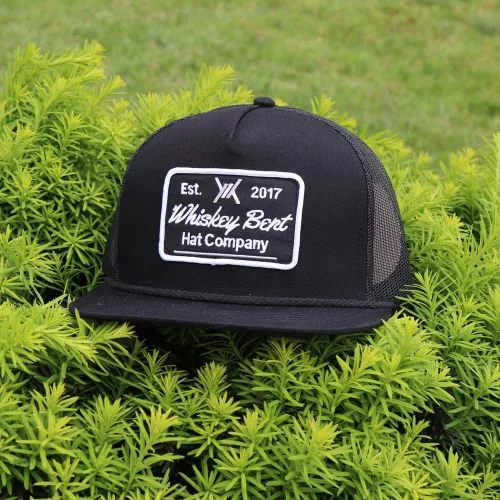 Vista 2 de WHISKEY BENT HAT CO. Sombreros ajustables Cheyenne Snapback Negro
