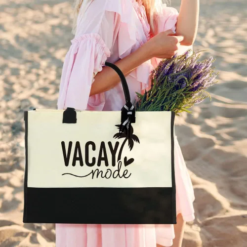 Vista 4 de Weekend Bags for Women Travel Canvas Bag Beach Bag Tote Girls Trip Gifts Large Handbags for Friends Female Girlfriend Besties
