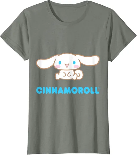Vista 19 de Cinnamoroll Character Front and Back T-Shirt S Negro