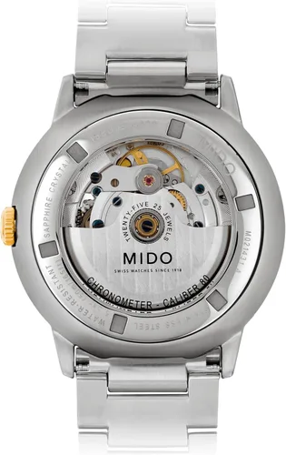 Vista 24 de MIDO Commander Chronometer - COSC Certified Swiss Automatic Watch for Men - 40mm Stainless Steel Case