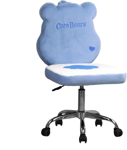 Vista 3 de Impressions Vanity Care Bears Grumpy Bear - Silla giratoria para dormitorio, silla de escritorio de maquillaje sin brazos con ruedas, altura