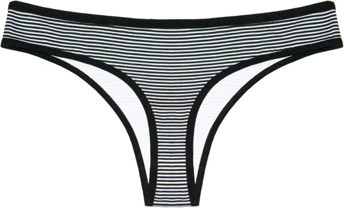 Vista 4 de ANZERMSIX - Parte inferior de bikini, tanga, de algodón transpirable, paquete de 6