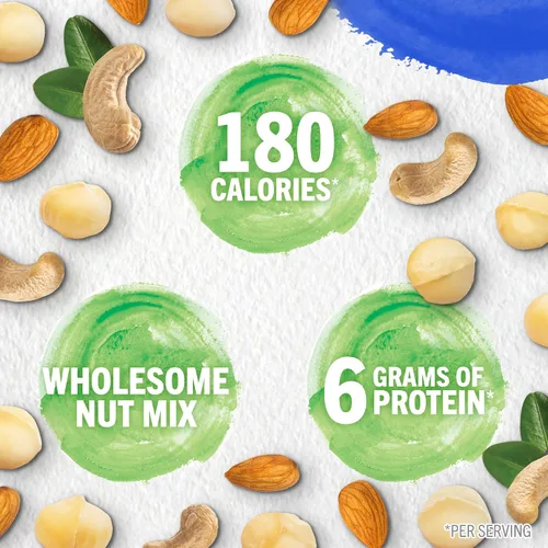 Vista 5 de PLANTERS NUT-rition Mezcla de Nueces Integrales, Caja de 7.5 oz (Contiene 7 Bolsas Individuales) - Mezcla de Bocadillos de Anacardos, Almendras