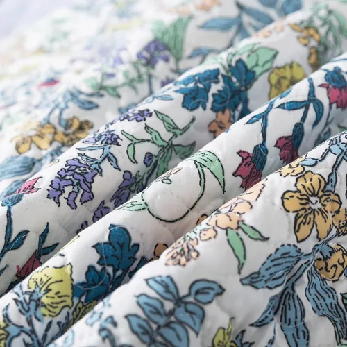 Vista 8 de HoneiLife - Juego de edredón de 3 piezas, colcha ligera de microfibra, diseño de flores silvestres, cubrecamas ligero y botánico, para todas
