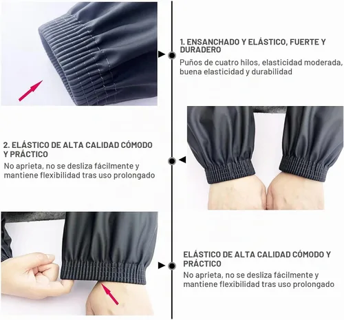 Vista 3 de Fundas impermeables para brazos, 2 pares de fundas de poliuretano para limpiar peces, mangas de brazo para lavar platos, manga impermeable