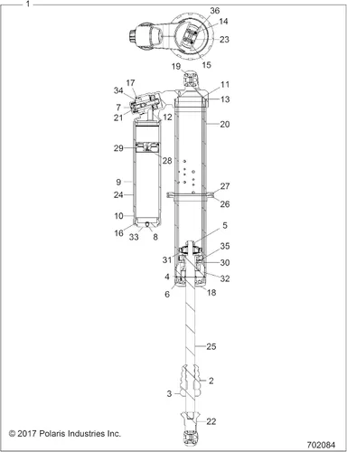 Vista 4 de Polaris Ojal RZR, pieza original OEM 1501174, cantidad 1