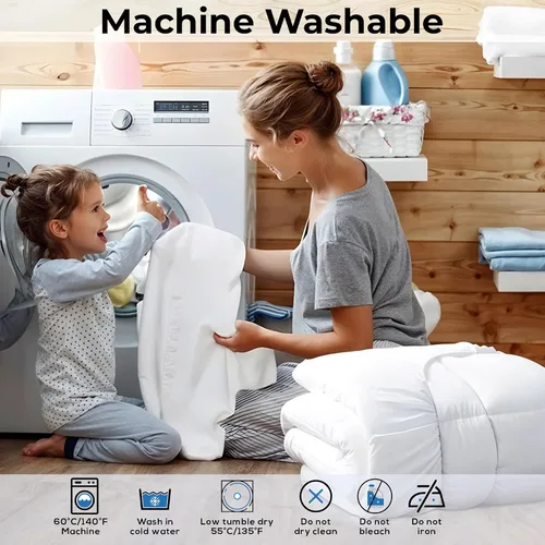Vista 8 de Cubrecolchón refrescante extra grueso – Protector de colchón que reduce el dolor, protector acolchado suave, alternativa de relleno excesivo, parte