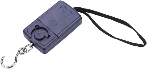 Vista 9 de Báscula de pescado con pantalla LCD retroiluminada, báscula digital impermeable de hasta 88 libras / 88.2 lbs, báscula de peso portátil para colgar