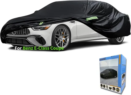 Vista 30 de Ajuste personalizado para funda de auto Mercedes-Benz, impermeable para todo tipo de clima, protección UV, resistente al viento, para exteriores