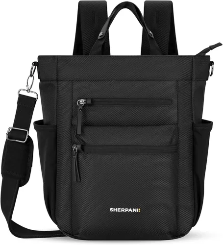 Vista 19 de Sherpani Soleil, mochila convertible antirrobo, bolsa 3 en 1, bolso cruzado, bolsa de viaje de 18 L, se adapta a portátiles de 13 pulgadas
