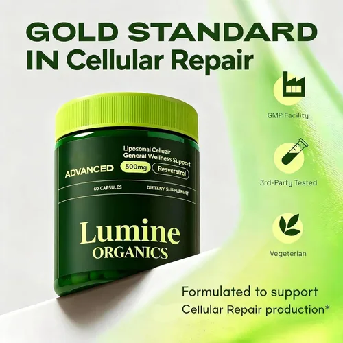Vista 4 de 1PCSLumine Organics Suplemento NDA+, cápsulas de suplemento liposomal con ribósido de nicotinamida, resveratrol y quercetina Alternativa NMN