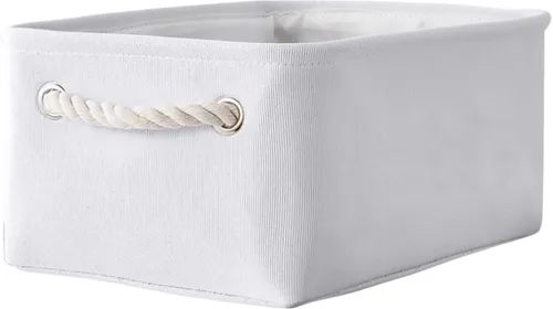 Vista 17 de TheWarmHome Contenedores de almacenamiento para estantes, tamaño mediano, 3 unidades, 13.8 pulgadas de largo x 9.8 pulgadas de ancho x 6.7 pulgadas