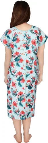 Vista 4 de Utopia Care Bata de hospital para mujer, suave, cómoda y elegante bata de paciente