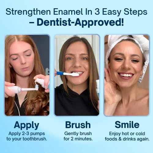 Vista 4 de MySweetSmile Sérum para el cuidado del esmalte – Fórmula de hidroxiapatita – Detiene los dientes sensibles y repara el esmalte dental – Aprobado por