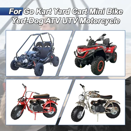 Vista 4 de Tambor De Freno De 4.5" Para Go Kart Mini Bike ATV Negro