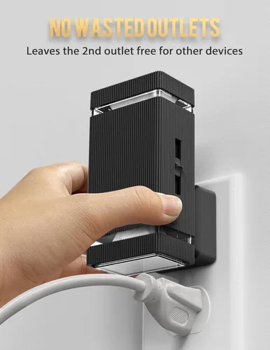 Vista 7 de DORESshop Luz nocturna LED brillante enchufable [2 unidades], luces nocturnas enchufables a la pared con sensor de atardecer a amanecer, luces