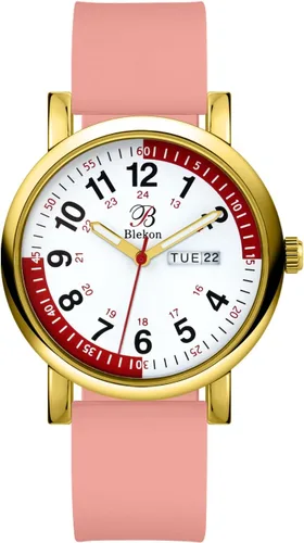 Vista 19 de Blekon Pulsometer Nurse Watch with Secondhand – Scrub Matching Band Colors for Medical Professionals – Super Easy to Read Dial w/Day and Date