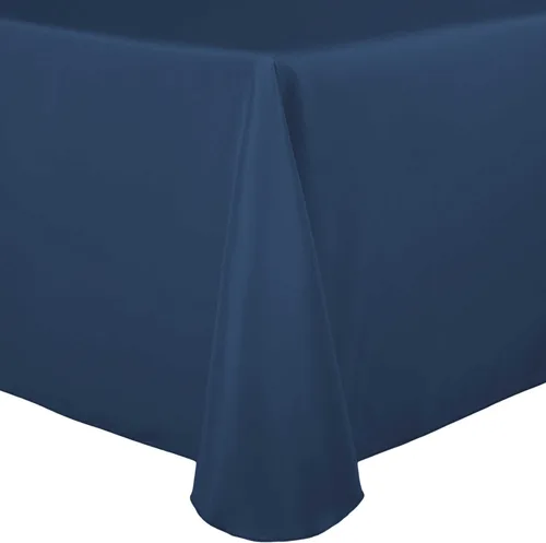Vista 19 de Ultimate Textile 60 x 102 in Oval Tablecloth Polyester Linen - Machine Washable Stain & Wrinkle Resistant Seamless Design for Dining Events - Aqua