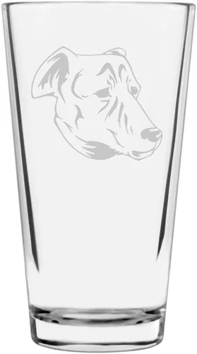 Vista 364 de Podenco Canario - Vaso de pinta de 16 onzas con temática de perro personalizado