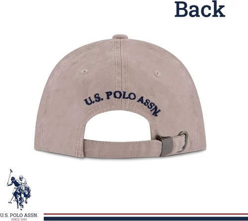 Vista 3 de U.S. Polo Assn. Small Polo Pony Logo Baseball Hat, 100% Cotton, Adjustable Cap