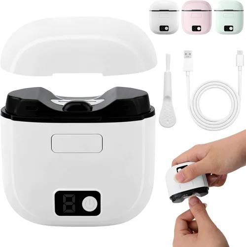 Vista 8 de Cortaúñas eléctrico, 3 en 1, cortaúñas automático, pulido eléctrico, recortador automático recargable por USB, 3 niveles de velocidad para personas