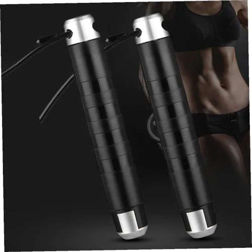 Vista 5 de GALPADA Weighted Skipping Rope with Anti-skid Handles for Exercise Physical Education Equipment for Gym Home Outdoor Fitness Metal Plastic Design