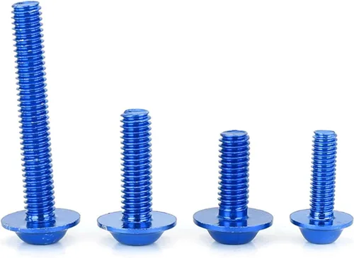 Vista 9 de Tornillos, kit universal de carenado de 177 piezas de tornillos de motocicleta M5 M6 apto para motos deportivas (azul)