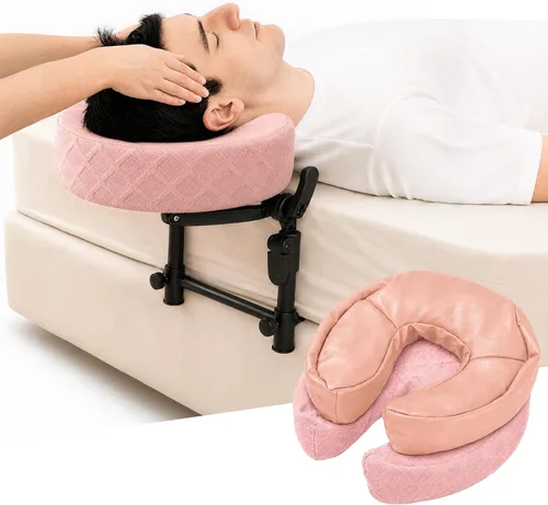 Vista 14 de Reposacabezas de masaje para cama, cuna ajustable para masaje facial en casa, kit de mesa de masaje portátil para colchón de dormir, almohada boca