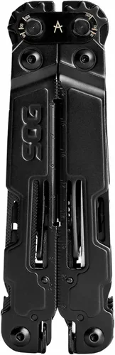Vista 3 de SOG PowerAccess Deluxe Multiherramienta de Acero Inoxidable de Servicio Pesado Todo Uso con Funda de Nylon, Dos Hojas de Cuchillo, Abrelatas y Negro