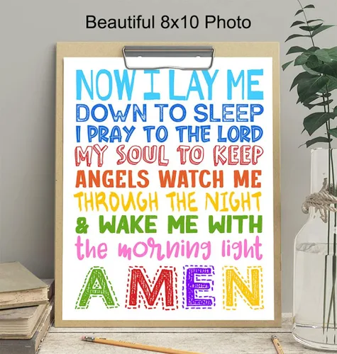 Vista 4 de Yellowbird Art & Design Arte y Decoración Religiosa para Pared - Lindos Regalos Cristianos para Dormitorio de Niños, Guardería, Niñas Pequeñas