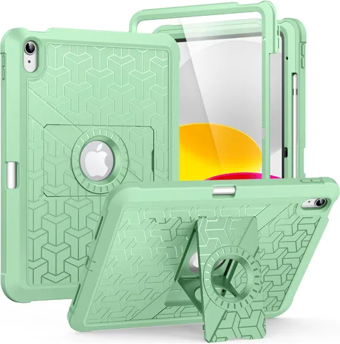 Vista 25 de MoKo Funda para iPad (A16) de 11ª/10ª generación 2025/2022, resistente a prueba de golpes, doble capa protectora de cuerpo completo, protector
