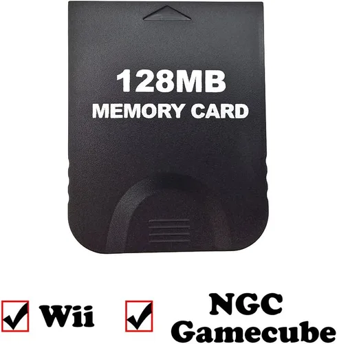 Vista 3 de aoyoho negro 128MB Juegos Tarjeta de memoria compatible para Wii y Gamecube