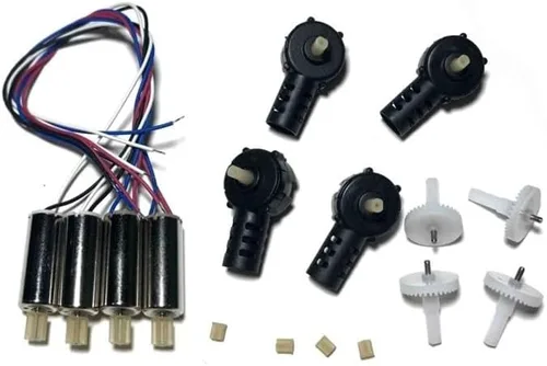 Vista 9 de Ajuste para K3 E99 y PRO Mini RC Drone Accesorio para E99 y K3 Pro RC Quadcopter Motor Gear Accesorio Brazo Motor Motor con Base Kit de piezas