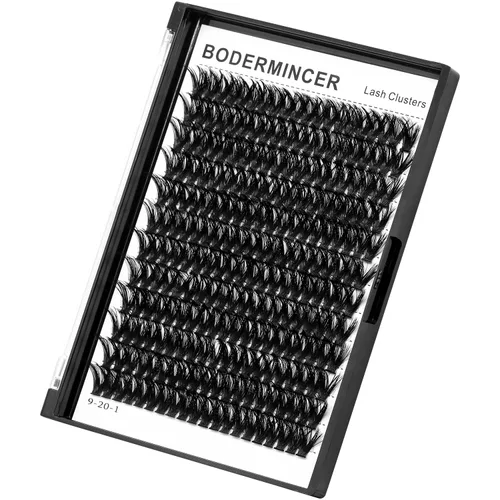 Vista 9 de Bodermincer 7D/10D/20D/30D/40D/50D/60D/80D/100D Rizo D, 240 unidades, extensiones de pestañas postizas, individuales y en racimo, pestañas falsas