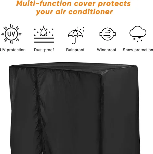 Vista 5 de Luxiv - Cubierta negra para cinta de correr de 46 pulgadas de largo x 38 pulgadas de ancho x 66 pulgadas de alto, cubierta impermeable a prueba