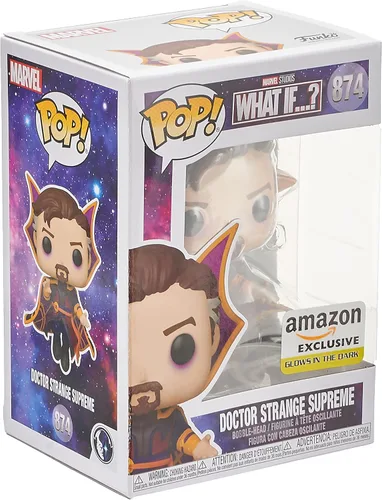 Vista 3 de Funko POP Marvel: ¿Qué pasaría si? Doctor Strange Supreme, brilla en la oscuridad edición exclusiva de Amazon