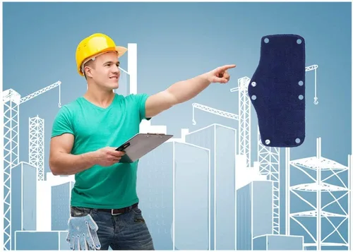 Vista 6 de Vincha antisudor para casco, forro de algodón para casco, vinchas antisudor reutilizables para casco (Azul)