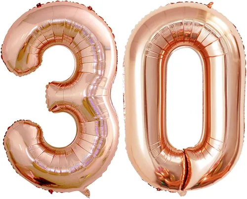 Vista 143 de Goer, conjunto de globos de papel aluminio para decoraciones de cumpleaños, globos de las letras de feliz cumpleaños y de números Oro