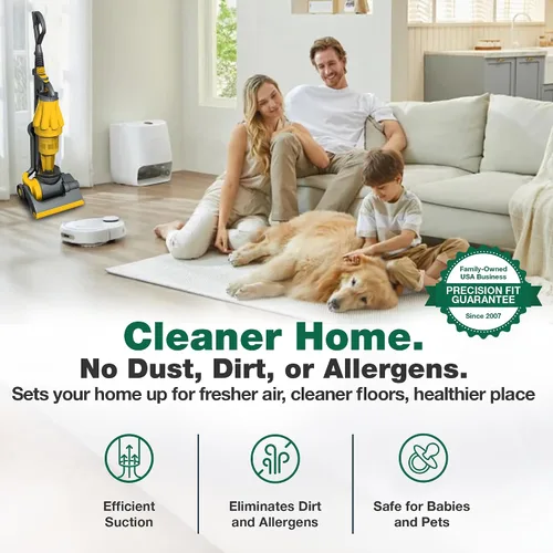 Vista 2 de Crucial Vacuum Manguera compatible con Dyson DC07 All Floors Hose Silver/Yellow No. 904125-51