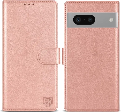 Vista 16 de ZZXX Funda tipo cartera para Google Pixel 7 con bloqueo RFID, ranura para tarjetas, función atril, cierre magnético, funda protectora de cuero