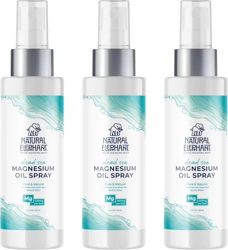 Vista 10 de Natural Elephant Spray de aceite de magnesio del Mar Muerto para uso tópico 100% puro Promueve la relajación y el bienestar
