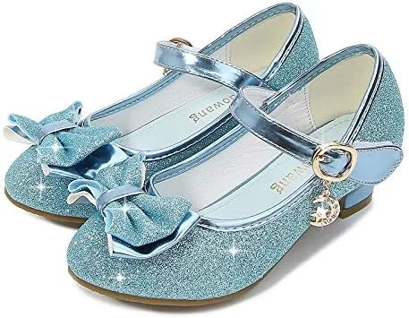 Vista 3 de Cadidi Dinos Zapatos de vestir para niñas, zapatos de fiesta de boda, zapatos de tacón Mary Jane Princesa (bebéniño pequeñoniño grande)