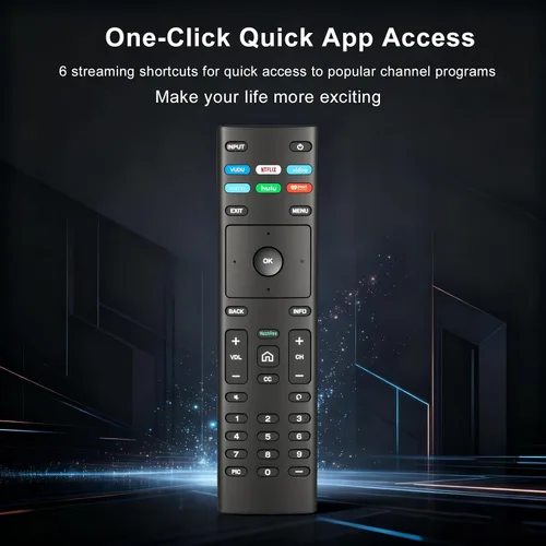 Vista 6 de Luyeper Repuesto para control remoto Vizio Smart TV, control remoto XRT136 para todos los televisores Vizio D, V, M, P, PX, E Series
