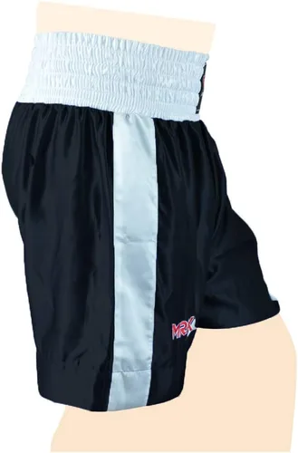 Vista 6 de Pantalones cortos de boxeo para hombre, para entrenamiento de boxeo, fitness, gimnasio, pelea, artes marciales, mauy, tailandés, kickboxing, ropa