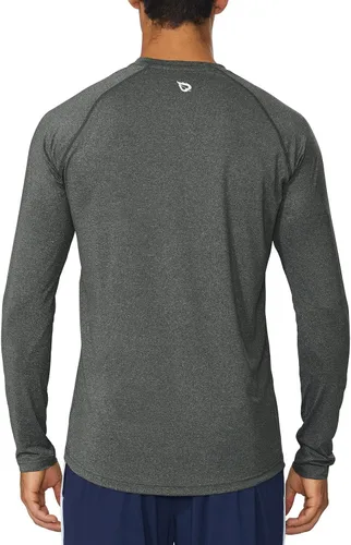 Vista 3 de Camisas Baleaf de manga larga para correr, para entrenamiento de atletismo, para hombre